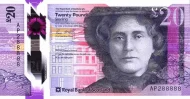 Scottish 20 Pound Royal Bank of Scotland Banknote Front Issued 2019