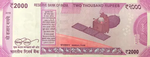 2000 Indian Rupee Banknote First Issued 2016 Front Accepted For Exchange