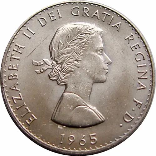 British Crown Churchill 1965 Obverse accepted for exchange