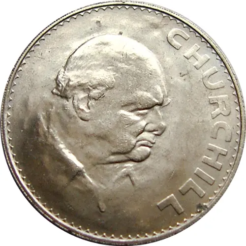 British Crown Churchill 1965 Obverse accepted for exchange