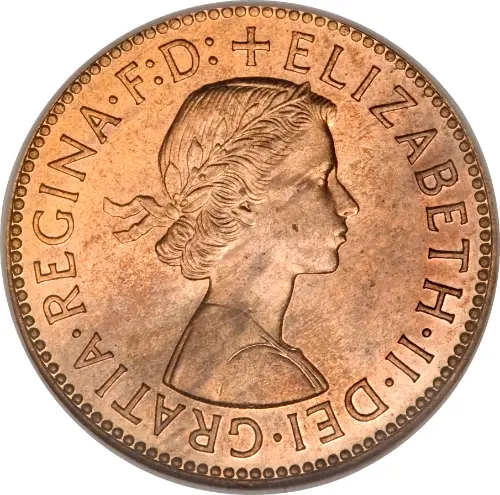 British Decimal Pre-Decimal Half Penny Coin Front Side Accepted For Exchange