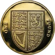 Old £1 Pound Sterling Coin Great Britain Obverse Accepted for Exchange 1983