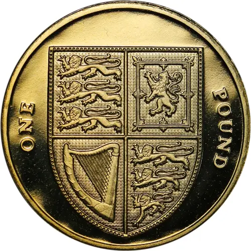 Old £1 Pound Sterling Coin Great Britain Obverse Accepted for Exchange 1983