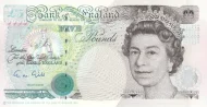 British 5 Pound (George Stephenson) Banknote Front Issued 1993 Accepted For Exchange