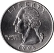 25 Cents (quarter) American Dollar Coin Issued 1965 Front Accepted For Exchange
