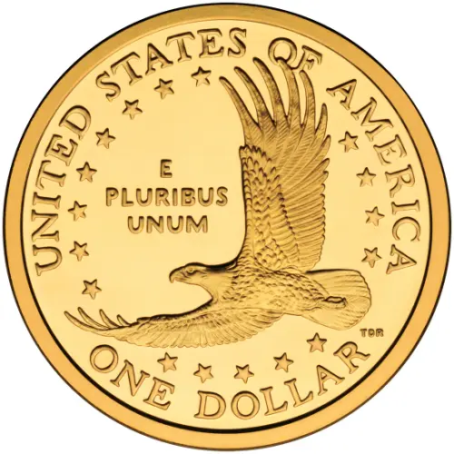 1 Dollar Sacagawea Dollar Coin Issued 2000 Front Accepted for Exchange