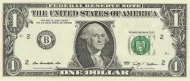 United States of America 1 Dollar Banknote Front Issued 1963 Accepted For Exchange