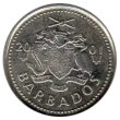 10 Cent Barbadian Dollar Coin Issued 1973 Front Accepted For Exchange