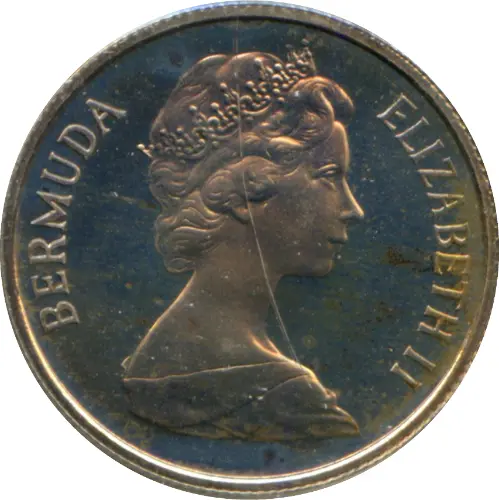 10 Cent Bermuda Dollar Coin Issued 1970 Front Accepted For Exchange