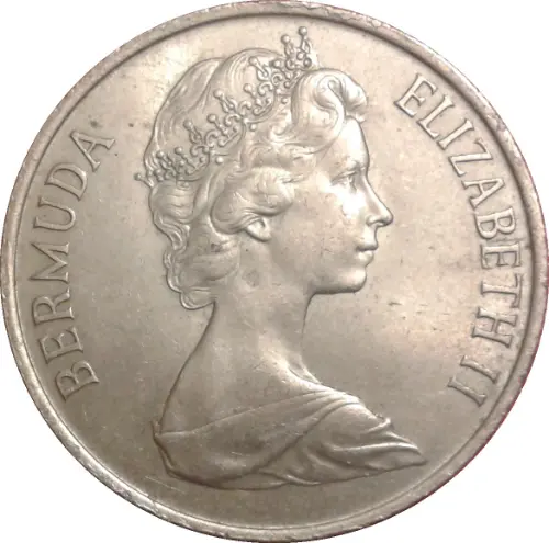 50 Cent Bermuda Dollar Coin Issued 1970 Front Accepted For Exchange