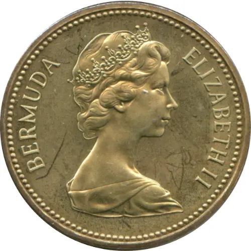 5 Bermuda Dollar Coin Issued 1983 Front Accepted For Exchange