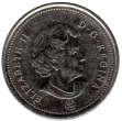 25 Cent (Quarter) Canadian Dollar Coin Front First Issued 1908 Accepted For Exchange
