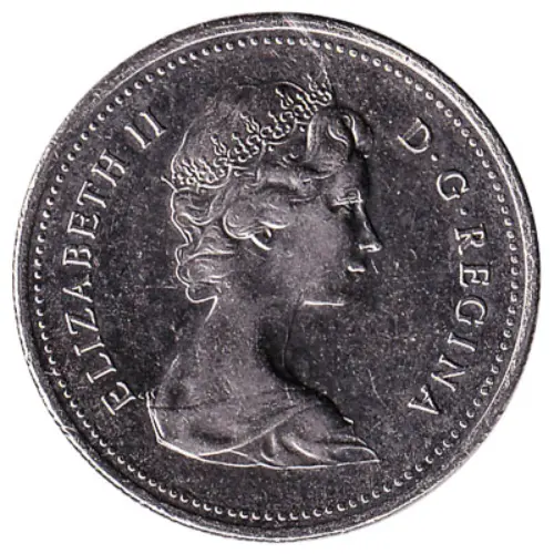 50 Cent (Half Dollar) Canadian Dollar Coin Front First Issued 1908 Accepted For Exchange