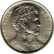1 Chilean Peso Coin Issued 1975 Front Accepted For Exchange