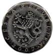 2 Czech Koruna Coin First Issued 1993 Front Accepted For exchange