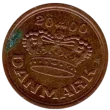 50 Ore Danish Kroner Coin First Issued 1989 Front Accepted For Exchange