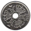 1 Danish Krone Coin First Issued 1992 Front Accepted For Exchange