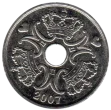 5 Danish Kroner Coin First Issued 1990 Front Accepted For Exchange
