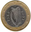 1 Euro Coin First Issued 2002 Front Accepted For Exchange