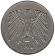 5 German Deutsche Mark Coin First Issued 1951 Front Accepted For Exchange