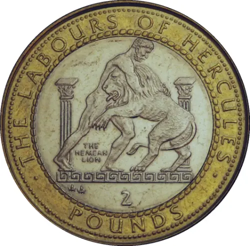 2 Pound Gibraltar Coin First Issued 1997 Obverse Accepted For Exchange