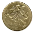Lithuania 20 Centu Coin First Issued 1998 Front Accepted For Exchange