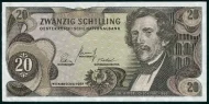 Austrian 20 Schilling (Carl von Ghega) Front Accepted for Exchange 1967