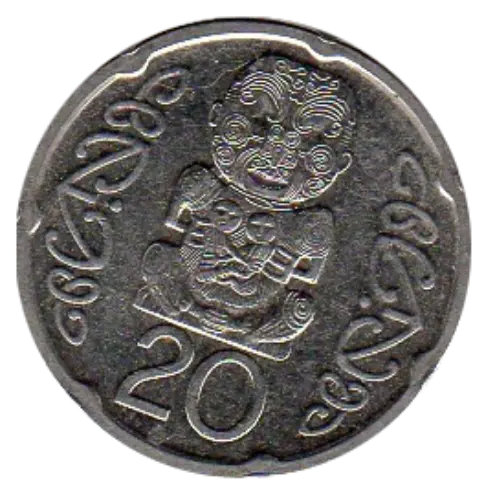 20 Cent New Zealand Dollar coin Obverse First Issued 2006 Accepted For Exchange
