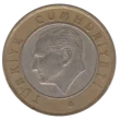 1 Turkish Lira First Issued 2009 Obverse Accepted For Exchange