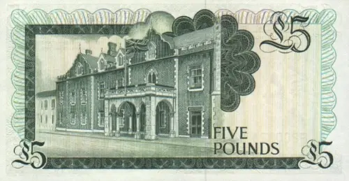 Gibraltar 5 Pound Banknote Front Issued 1975 Accepted For Exchange