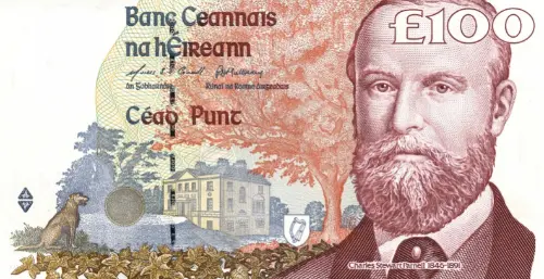 Irish 100 Pound Banknote Front Issued 1996 Accepted For Exchange