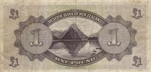 New Zealand 1 Pound Banknote Front Issued 1934 Accepted For Exchange