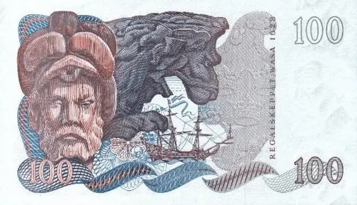 Swedish 100 Krona Banknote Front Issued 1982 Accepted For Exchange
